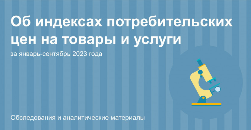 Об индексах потребительских цен на товары и услуги по Костромской области за январь-сентябрь 2023 года
